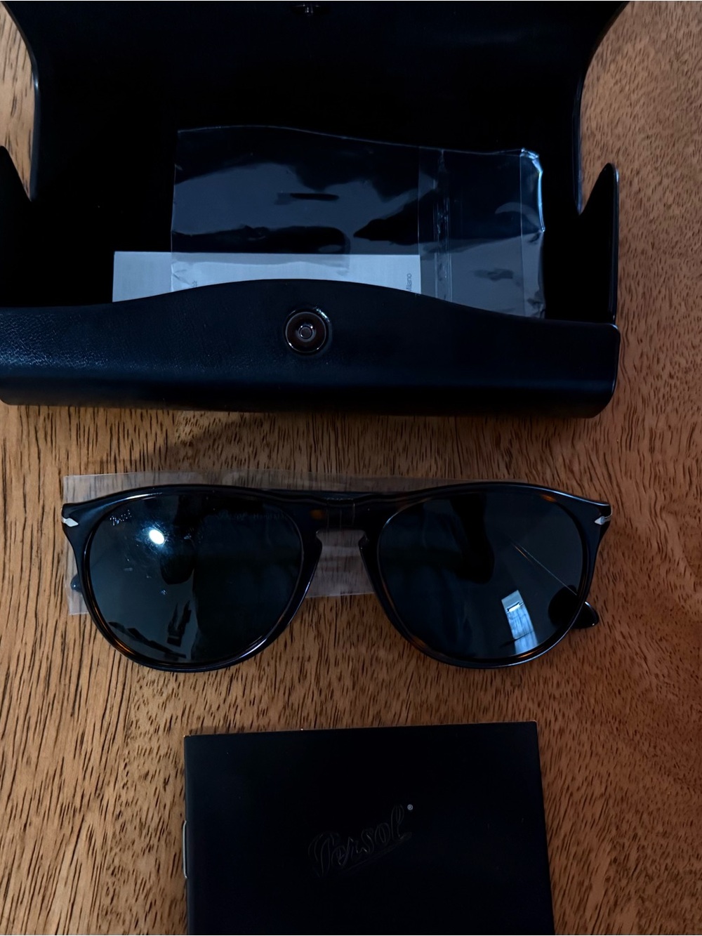 Persol Sunglasses with Case, 0PO9649S Havana